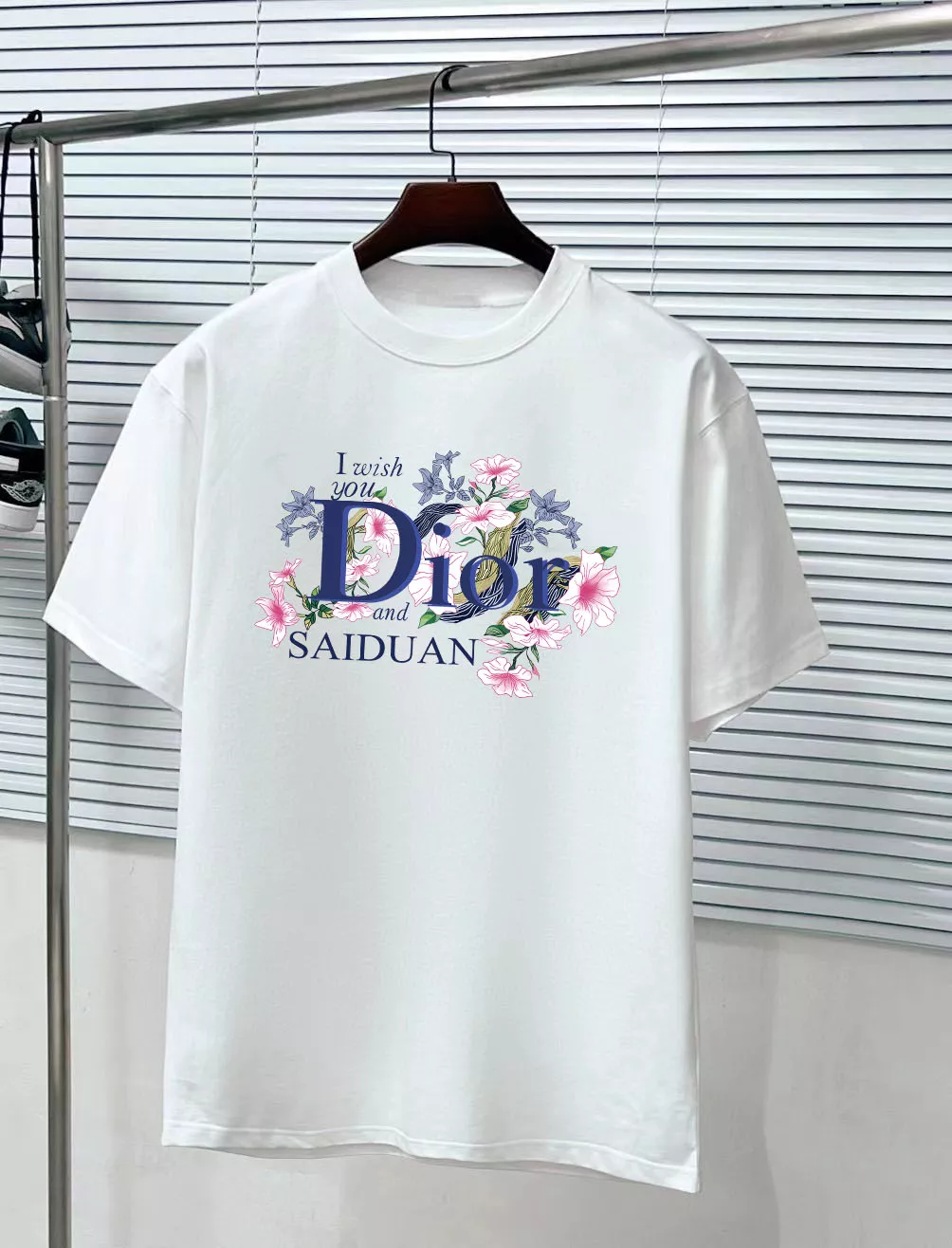 christian dior t-shirt manches courtes pour unisexe s_12b2322